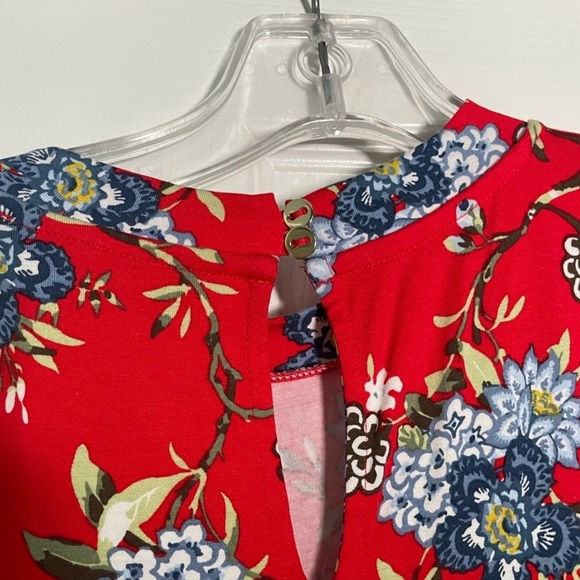 Ann Taylor LOFT Red Floral Dress - Picture 3 of 6